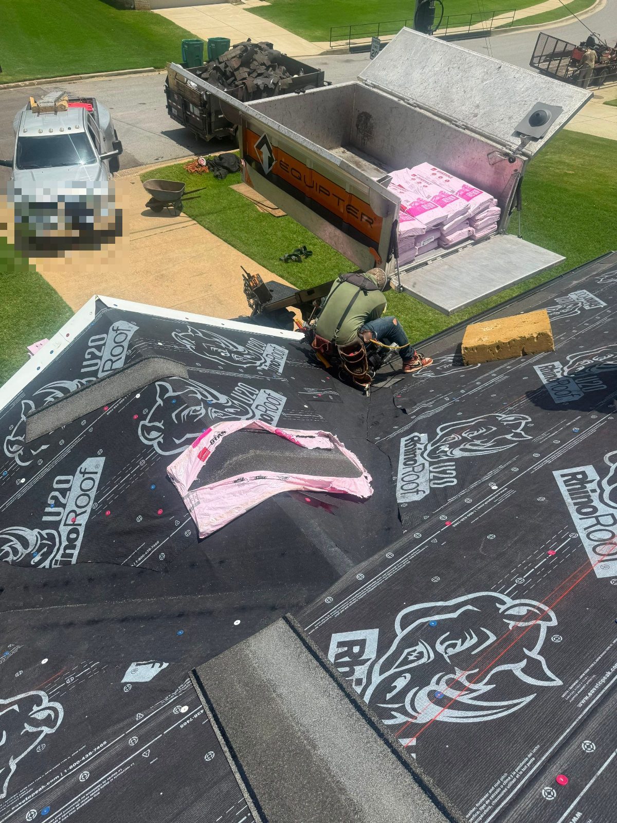 Synthetic underlayment and roofing materials on a Munford TN roof replacement
